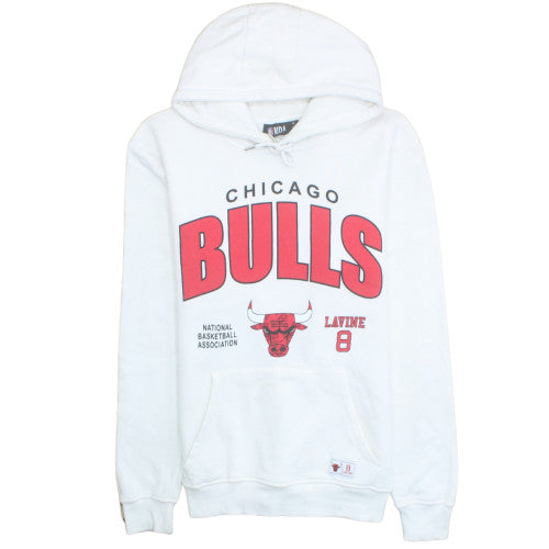 Primark NBA Men’s White Chicago Bulls Hoodie XL Pullover Regular Fit