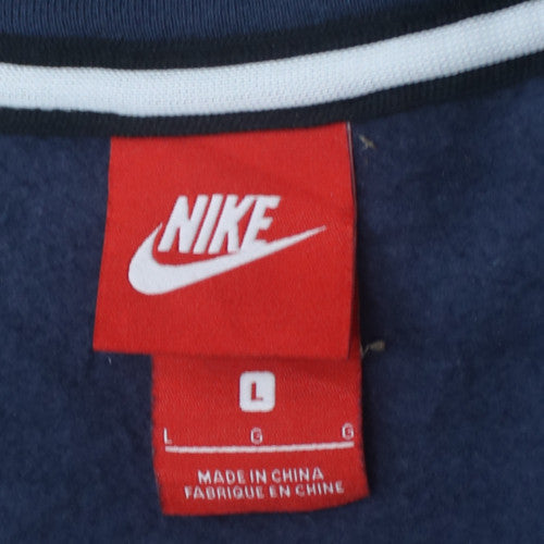 Nike Air Men's Blue Full Zip Hoodie Size L Sports Fleece