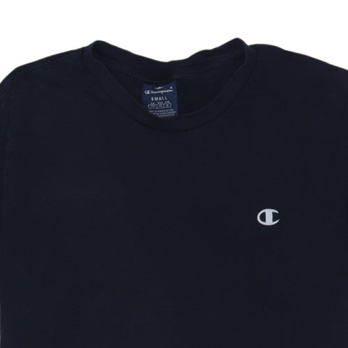 Champion Men's Black Small Crew Neck Short Sleeve T-Shirt