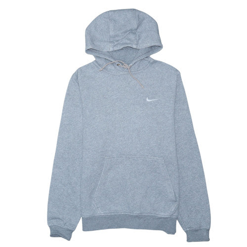 Nike Women Grey Pullover Hoodie Sweatshirt M Hooded Fleece