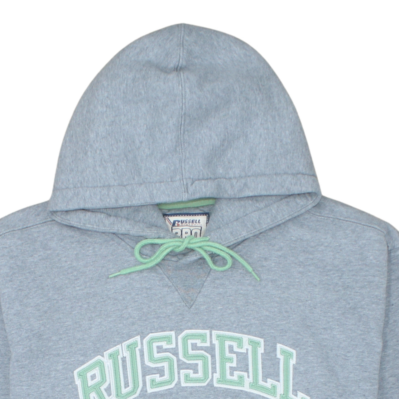 Russell Athletic Men's Grey Pullover Hoodie L Classic Fit Sportswear