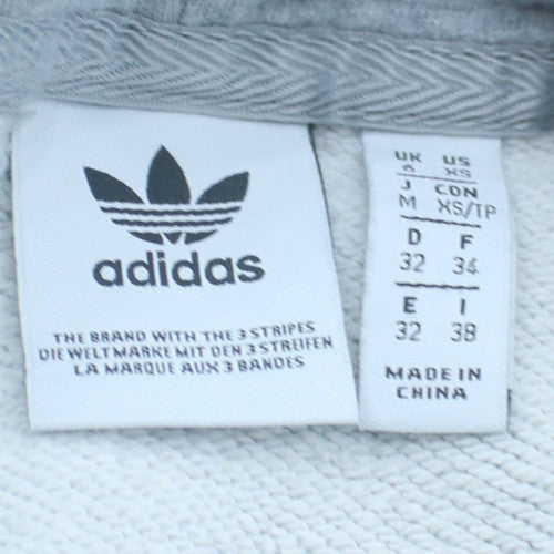 Adidas Women’s Grey Hooded Pullover Sweatshirt Size XS