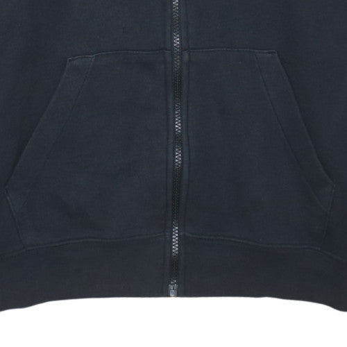 Nike Women's Black Full Zip Hoodie M Cotton Blend Casual Sweatshirt