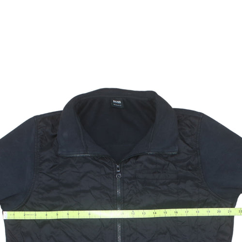 Hugo Boss Men's Black Regular Fit Full Zip Bomber Jacket Size L