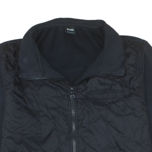 Hugo Boss Men's Black Regular Fit Full Zip Bomber Jacket Size L