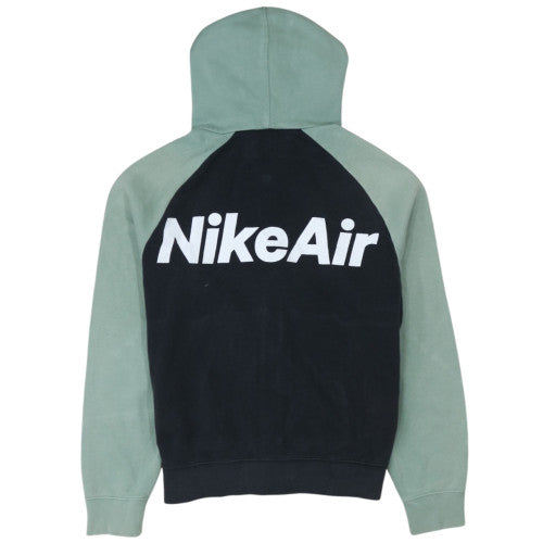 Nike Men's Green Full Zip Hoodie Small Colour Block Sportswear