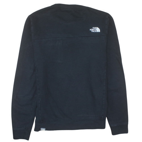 The North Face Men's Black Pullover Sweatshirt Small Fleece Zip Pocket