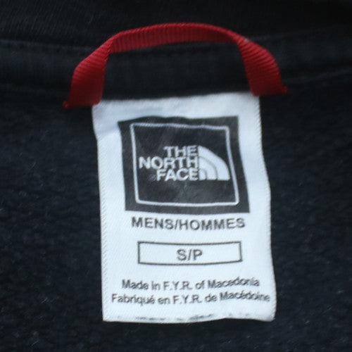 The North Face Men's Black Pullover Sweatshirt Small Fleece Zip Pocket