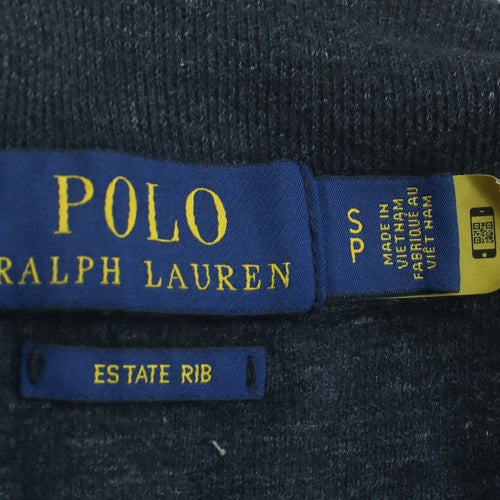 Ralph Lauren Men's Blue Cotton Half Zip Jumper Size S