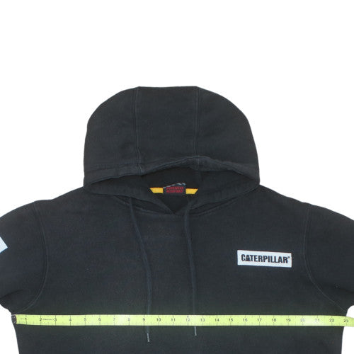 Caterpillar Men's Black Pullover Hoodie Size L Cotton Blend Workwear