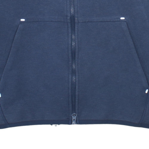 Nike Men's Blue Full Zip Hoodie Size M Cotton Blend