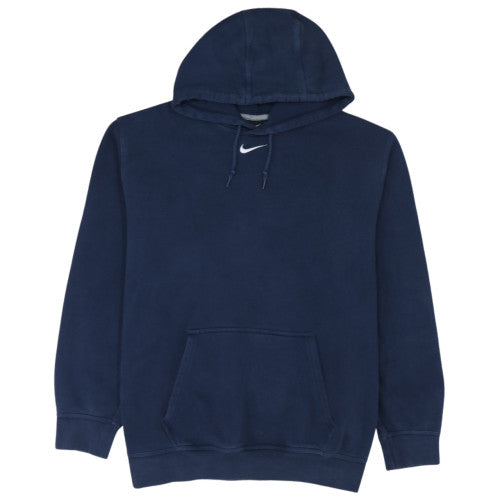 Nike Mens Navy Blue XXL Pullover Hoodie with Logo and Kangaroo Pocket
