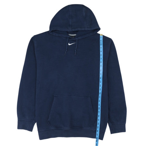 Nike Mens Navy Blue XXL Pullover Hoodie with Logo and Kangaroo Pocket