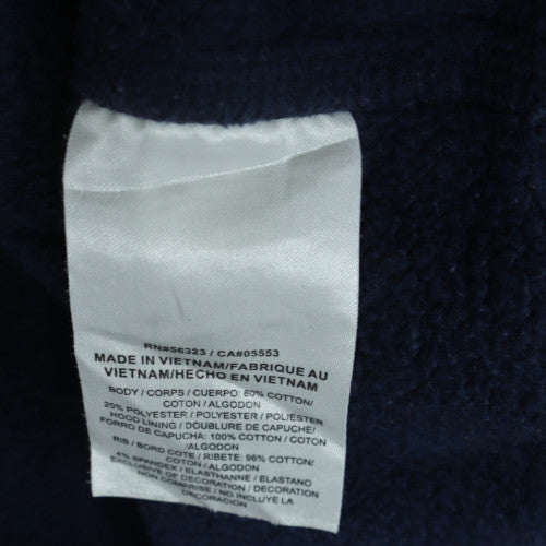 Nike Mens Navy Blue XXL Pullover Hoodie with Logo and Kangaroo Pocket