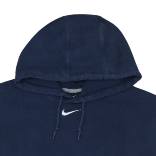 Nike Mens Navy Blue XXL Pullover Hoodie with Logo and Kangaroo Pocket