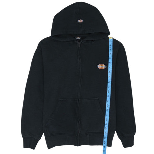 Dickies Mens Black Full Zip Hoodie Medium Regular Fit
