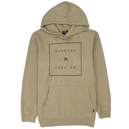 Rip Curl Men's Beige Pullover Hoodie Medium Regular Fit Surf Style
