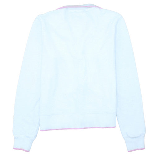 Ralph Lauren Women’s Light Blue Full Zip Hoodie Medium Cotton