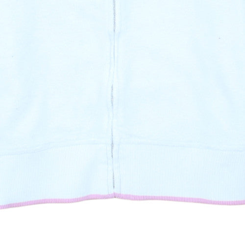 Ralph Lauren Women’s Light Blue Full Zip Hoodie Medium Cotton