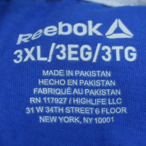 Reebok Men's Blue 3XL Graphic Logo Sports T-Shirt