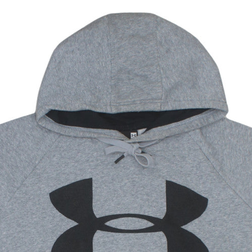 Under Armour Men Grey 2XL Pullover Hoodie with Logo