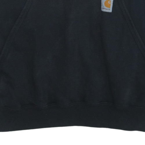 Carhartt Men's Black Pullover Hoodie Size L Heavyweight Fleece
