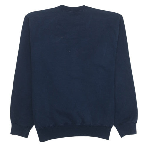 Champion Men's Blue Pullover Sweatshirt Large Crew Neck Fleece Vintage