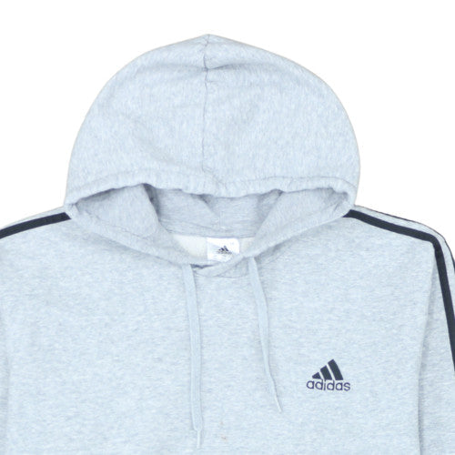 Adidas Mens Grey 2XL Pullover Hoodie Fleece Sportswear