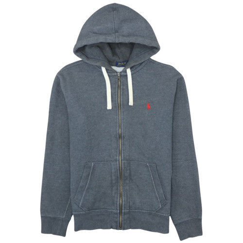 Polo Ralph Lauren Men's Blue Full Zip Hoodie Size M Classic Style