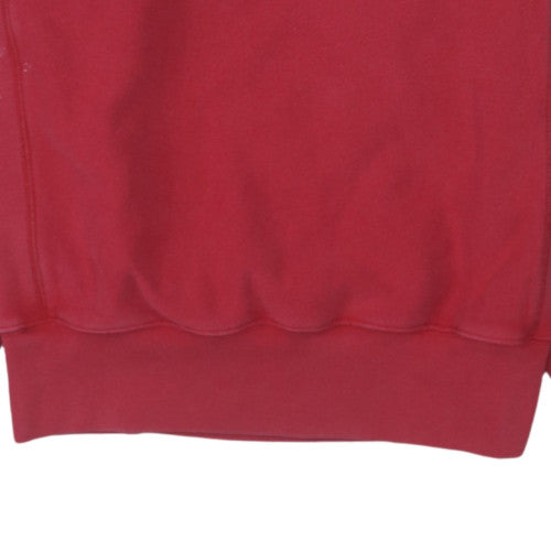 Champion Womens Red Small Reverse Weave Logo Pullover Sweatshirt
