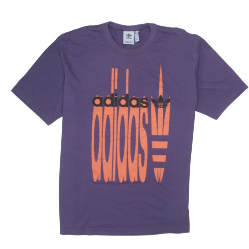 Adidas Men’s Purple XL Retro Graphic Sports T-Shirt