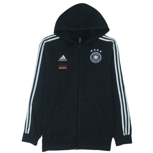 Adidas Men’s Black Full Zip Hooded Sweatshirt L Germany Football Hoodie