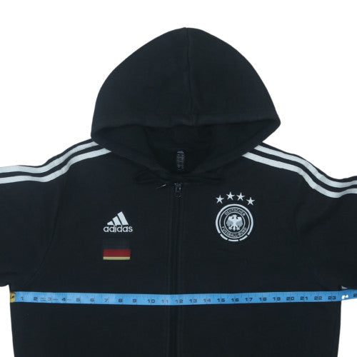 Adidas Men’s Black Full Zip Hooded Sweatshirt L Germany Football Hoodie