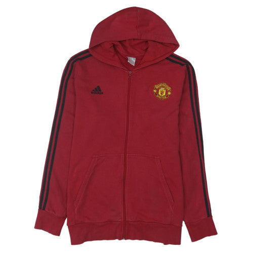 Adidas Men’s Red 2XL Full Zip Manchester United Hoodie