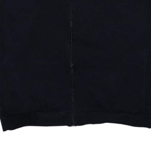 Kappa Men's Grey Black Full Zip Hoodie 2XL Logo Sports Sweatshirt