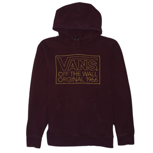 Vans Men's Brown Pullover Hoodie S Regular Fit Graphic Fleece