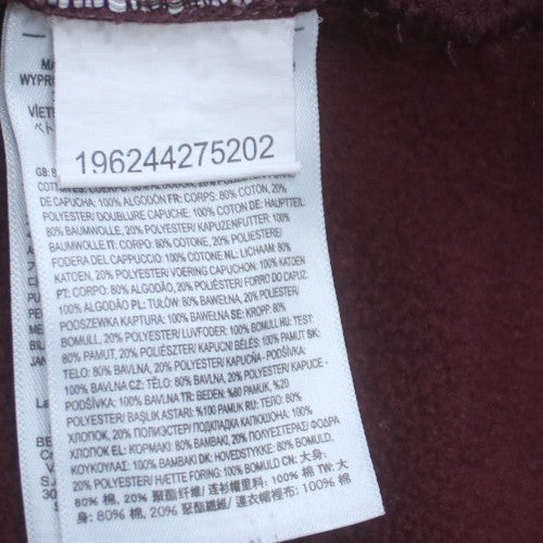 Vans Men's Brown Pullover Hoodie S Regular Fit Graphic Fleece