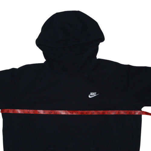 Nike Men's Black 2XL Pullover Hoodie with Logo Pocket Fleece
