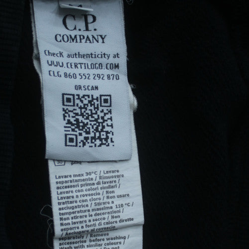 C.P. Company Mens Black Crew Neck Pullover Sweatshirt Size M