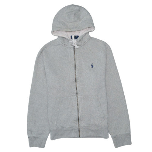 Ralph Lauren Men's Grey Full Zip Hoodie Size M Classic Fleece