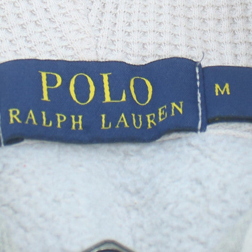 Ralph Lauren Men's Grey Full Zip Hoodie Size M Classic Fleece