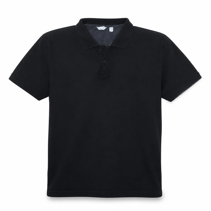 Calvin Klein Men's Black XL Regular Fit Cotton Polo Shirt