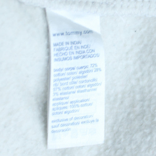 Tommy Jeans Women's Grey Cotton Blend Pullover Sweatshirt Size L