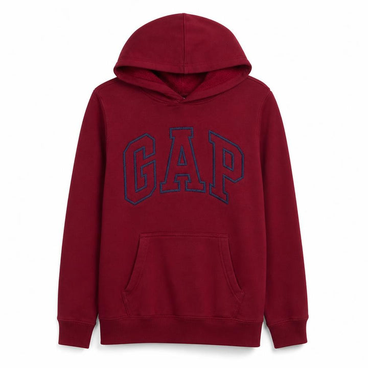 Gap Women Burgundy Pullover Hoodie M Cotton Blend Casual