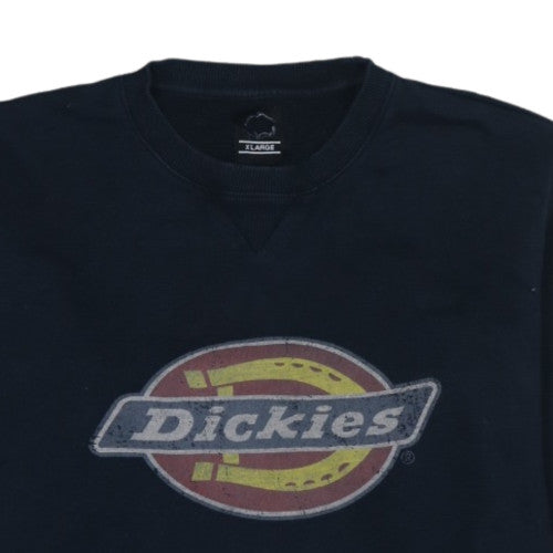 Dickies Men’s Blue XL Pullover Sweatshirt Crew Neck Logo Print