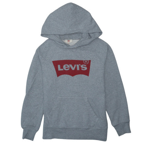 Levi's Men's Grey XS Pullover Hoodie with Logo Design
