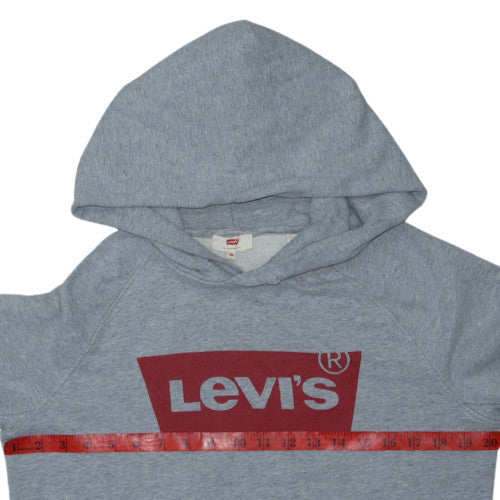 Levi's Men's Grey XS Pullover Hoodie with Logo Design