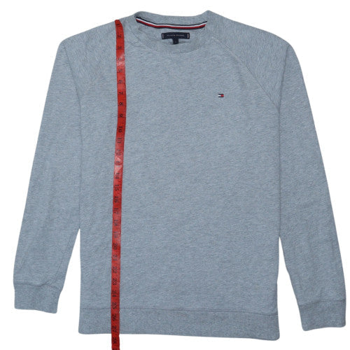 Tommy Hilfiger Men's Grey Crew Neck Cotton Sweatshirt L