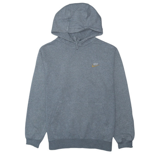 Nike Women's Grey Pullover Hoodie Medium Cotton Blend