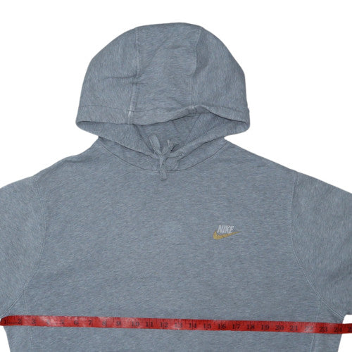 Nike Women's Grey Pullover Hoodie Medium Cotton Blend
